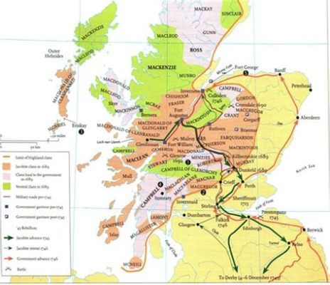 Le soulèvement jacobite de 1745: Une tentative audacieuse de restaurer la dynastie Stuart sur le trône britannique et un conflit qui a profondément divisé les îles Britanniques